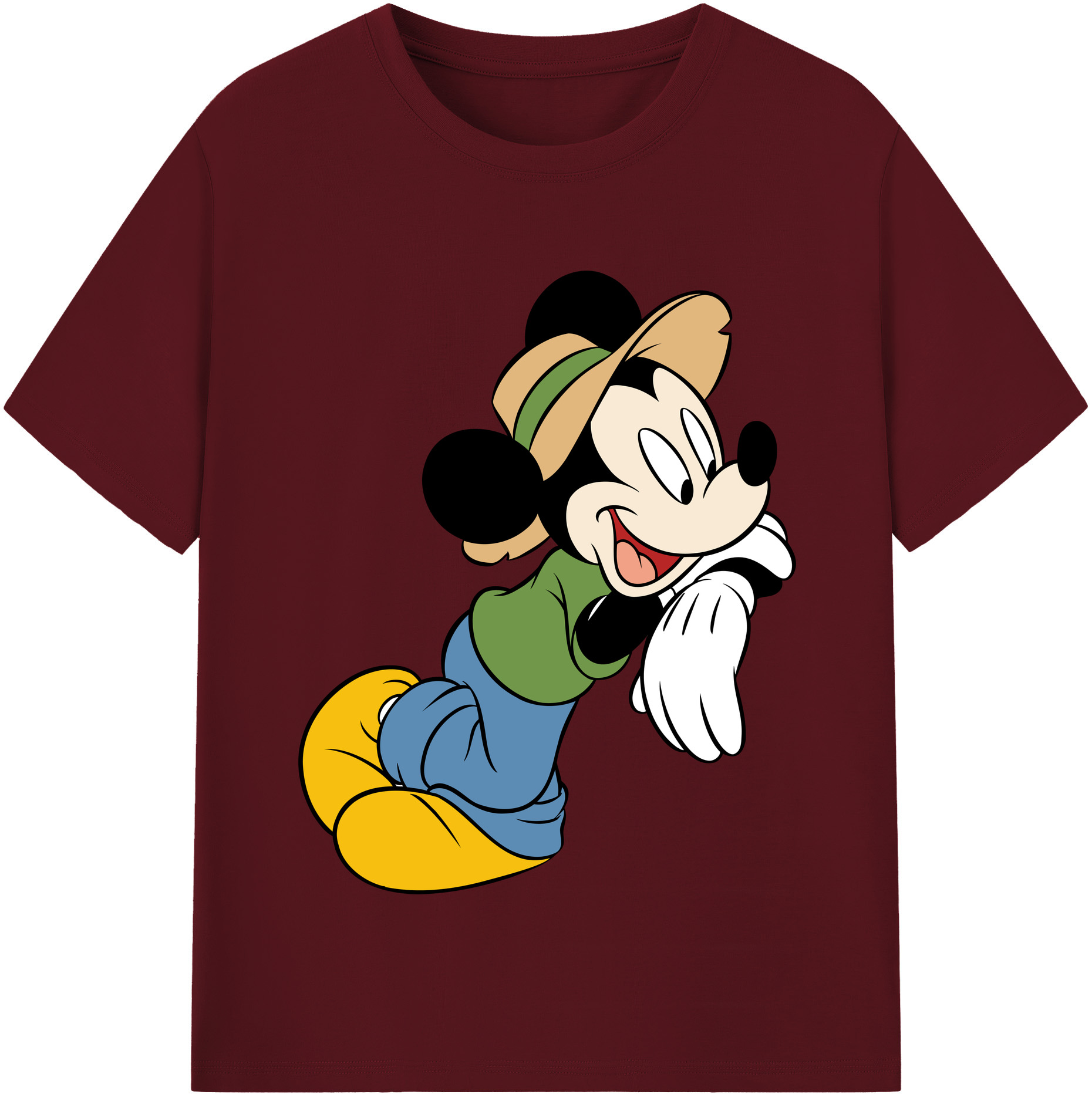 （画像用） ミッキーマウス Mickey Mouse 綿100％半袖Tシャツ（フロントプリント）